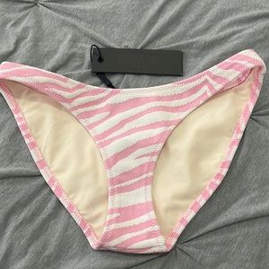 NWT triangle pink zebra print bottoms